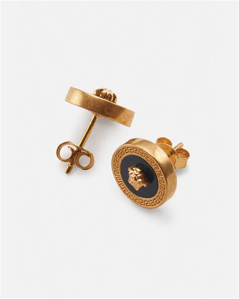 versace oorbellen|versace stud earrings men.